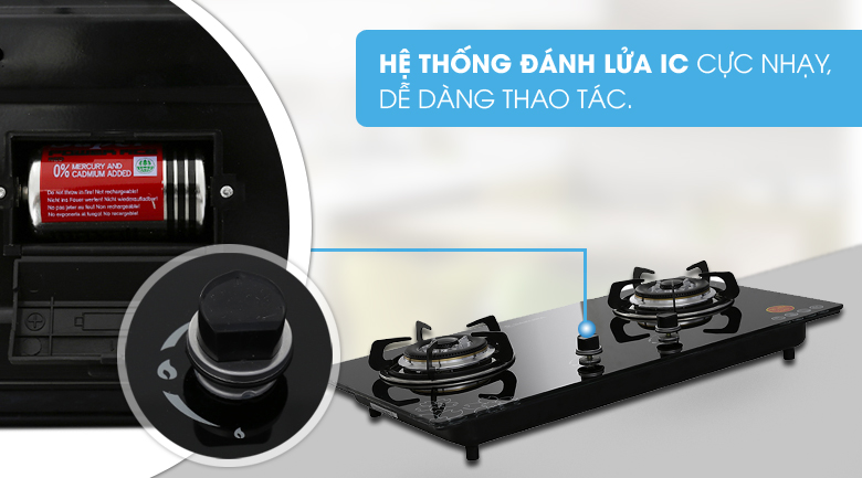 Bếp ga âm Sakura SV-2577GB