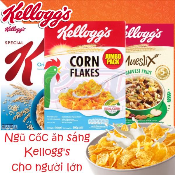 9 loại Ngũ cốc ăn sáng Kellogg s cho người lớn