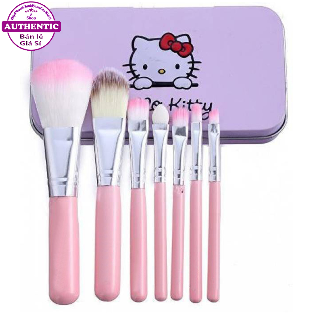 Bộ Cọ Trang Điểm Cá Nhân HELLO KITTY 7 Cây
