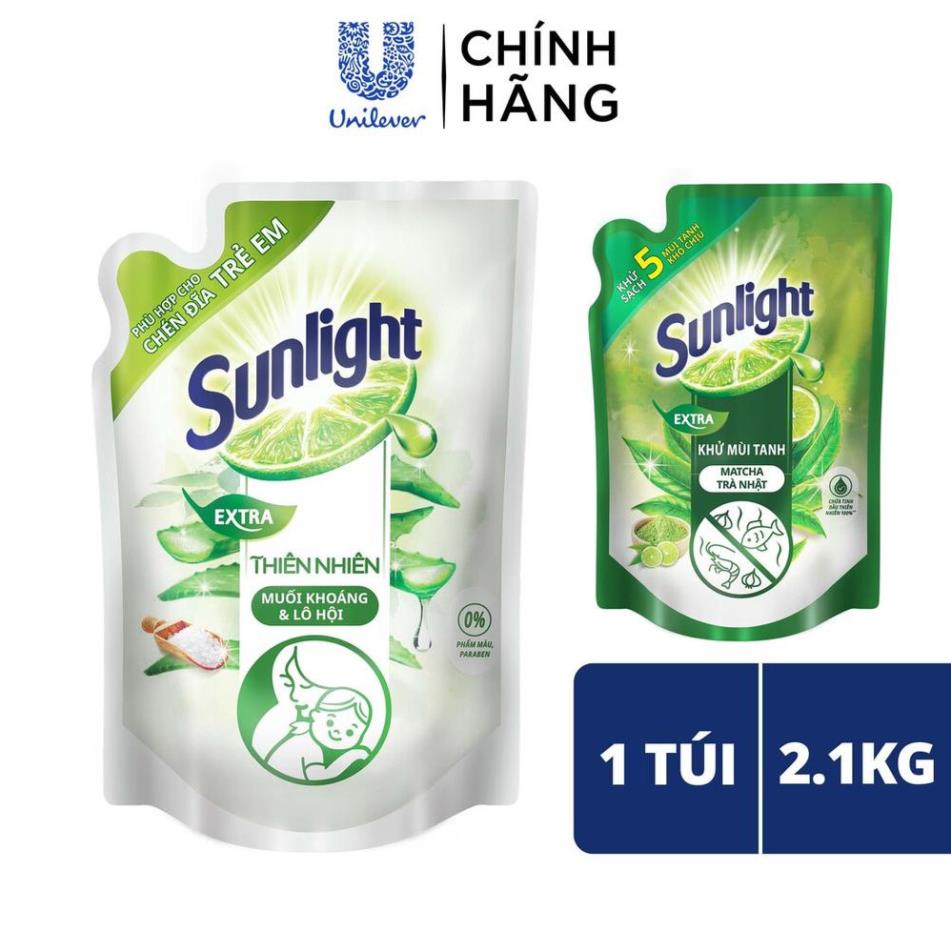 Nước Rửa Chén Bát Thiên Nhiên Sunlight (2.1Kg/3.4Kg)