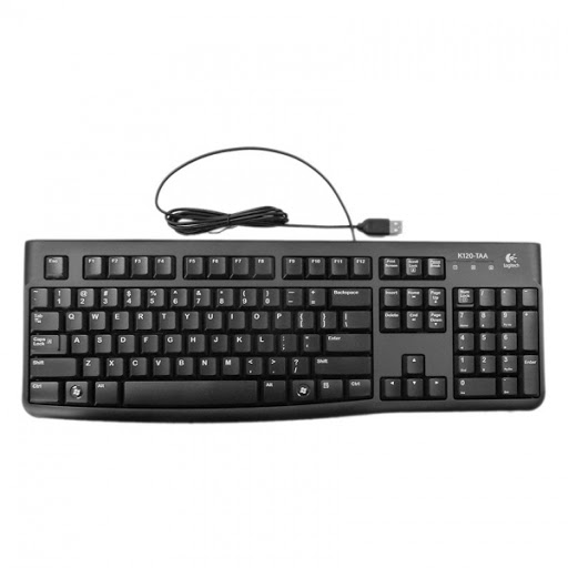 [HCM]Bàn phím máy tính có dây Logitech K120 màu đen dây dài 1.5m