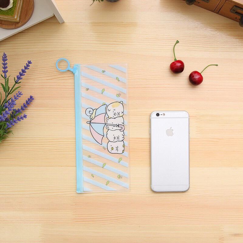 Túi zip đựng bút mèo béo kute