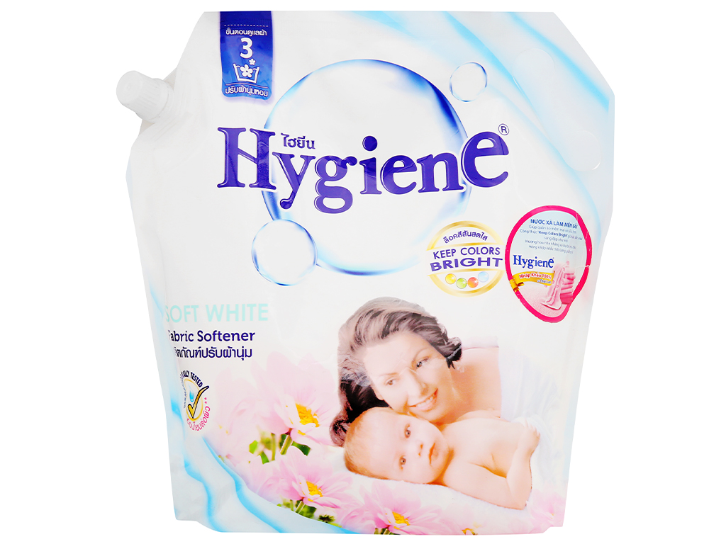Nước xả cho bé Hygiene Soft White túi 1.8 lít