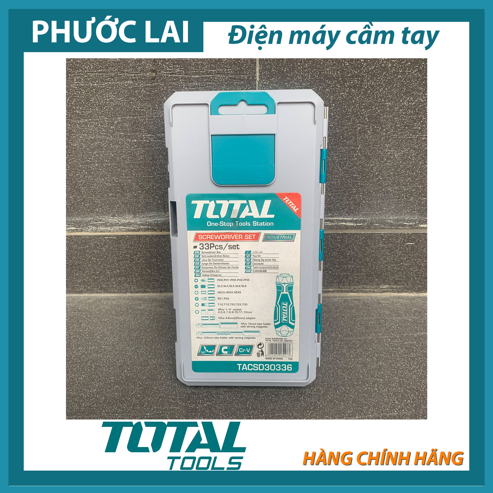 Bộ tua vít 33 chi tiết Total TACSD30336