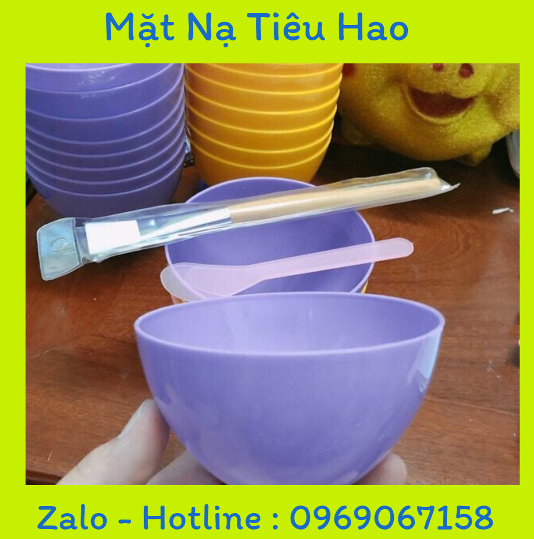 Combo bát, chổi, thìa đắp mặt dẻo siêu rẻ