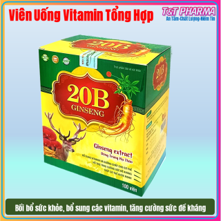 Viên Uống Vitamin Tổng Hợp 20B GINSENG Đông Trùng Hạ Thảo Nhân Sâm Nhung thumbnail