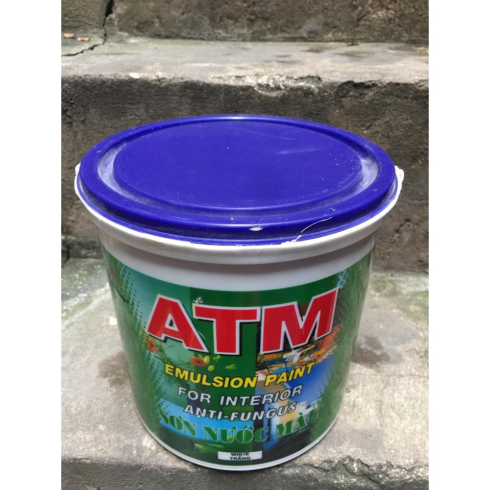 [NT] Sơn nước nội ngoại thất màu trắng ATM (3,5L) [Sơn chậu]
