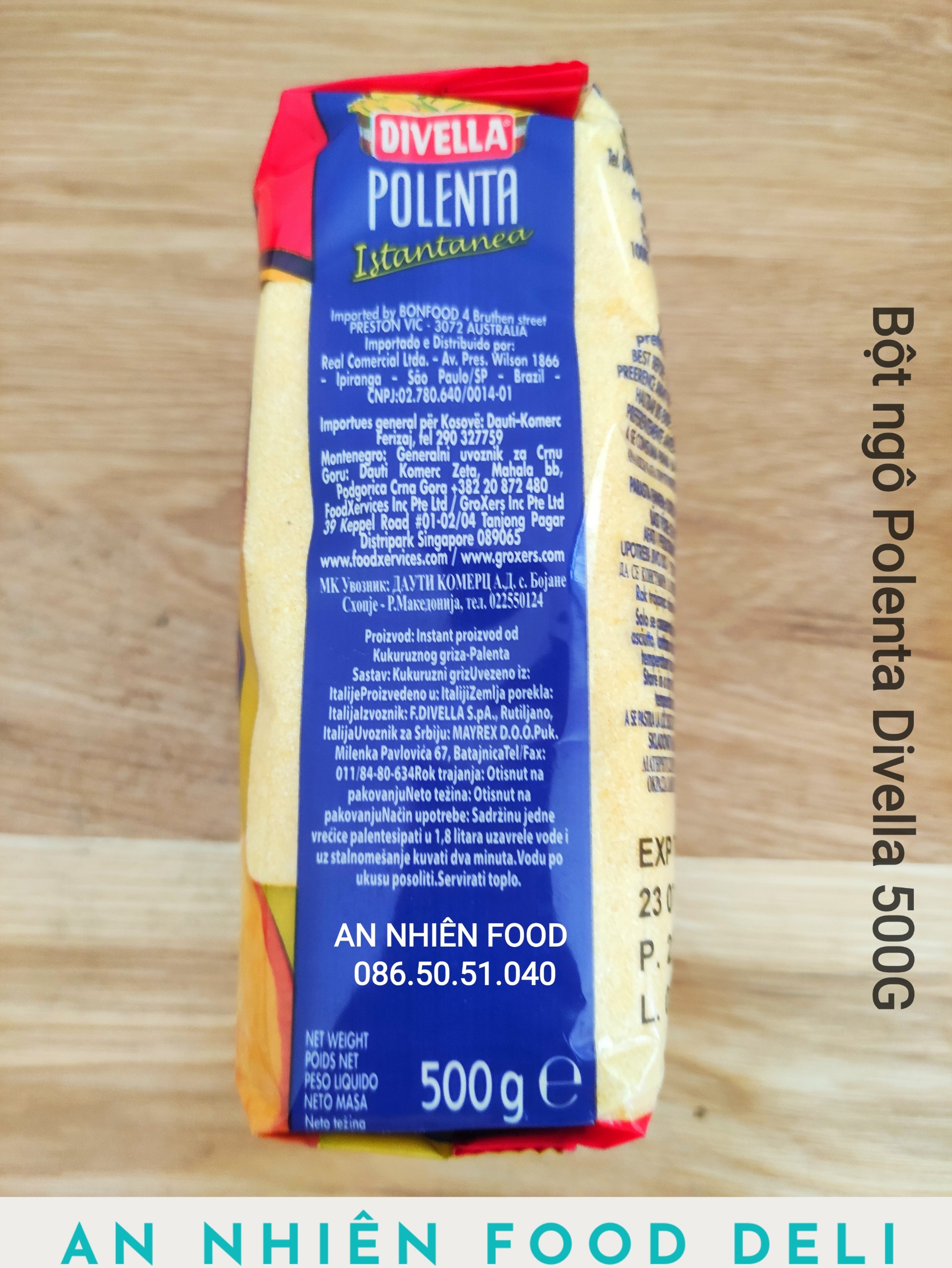Tinh Bột Ngô Polenta hiệu Divella 500 Gram