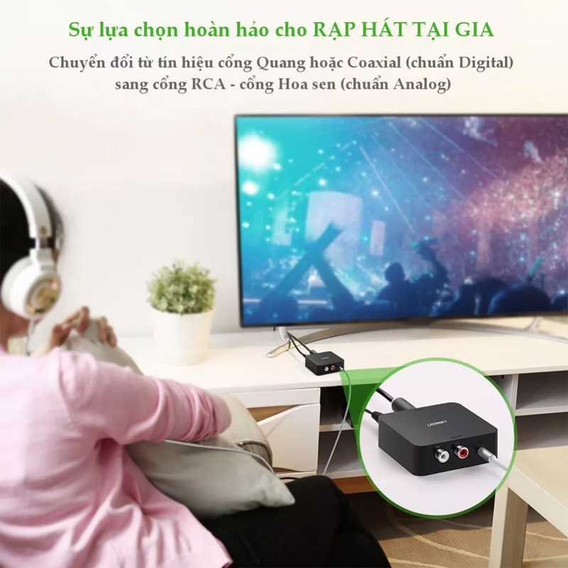 Digital Optical Coaxial to RCA 3.5mm Ugreen 30523