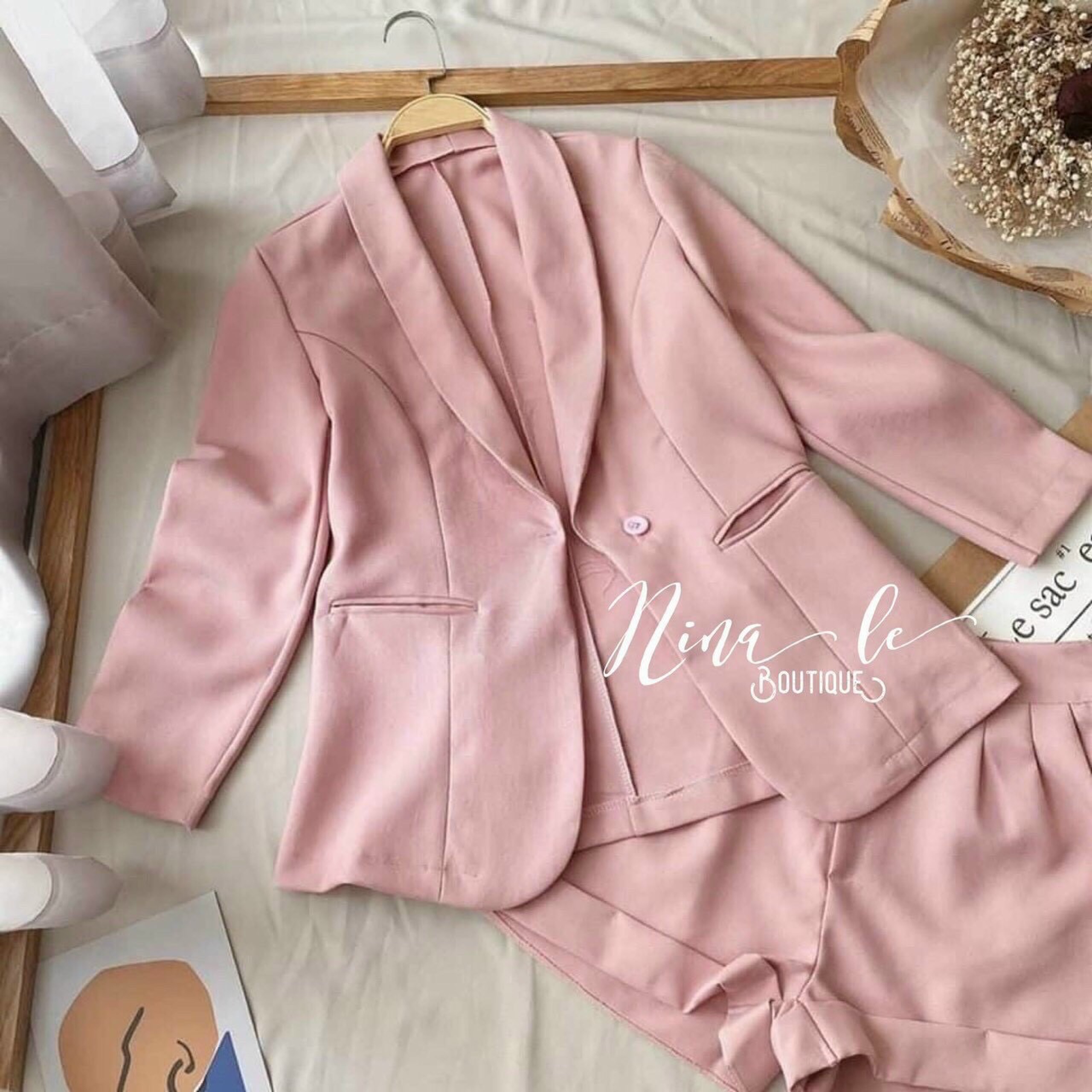 [HCM]Set bộ vest nữ 3 món đi chơi siêu xinh