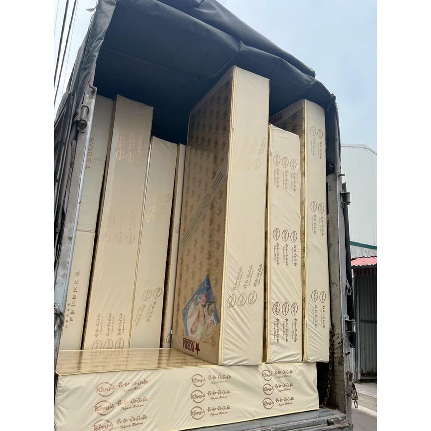 Nệm gấp 3 korea 1m2x2m,1m2x1m9 đệm bông ép