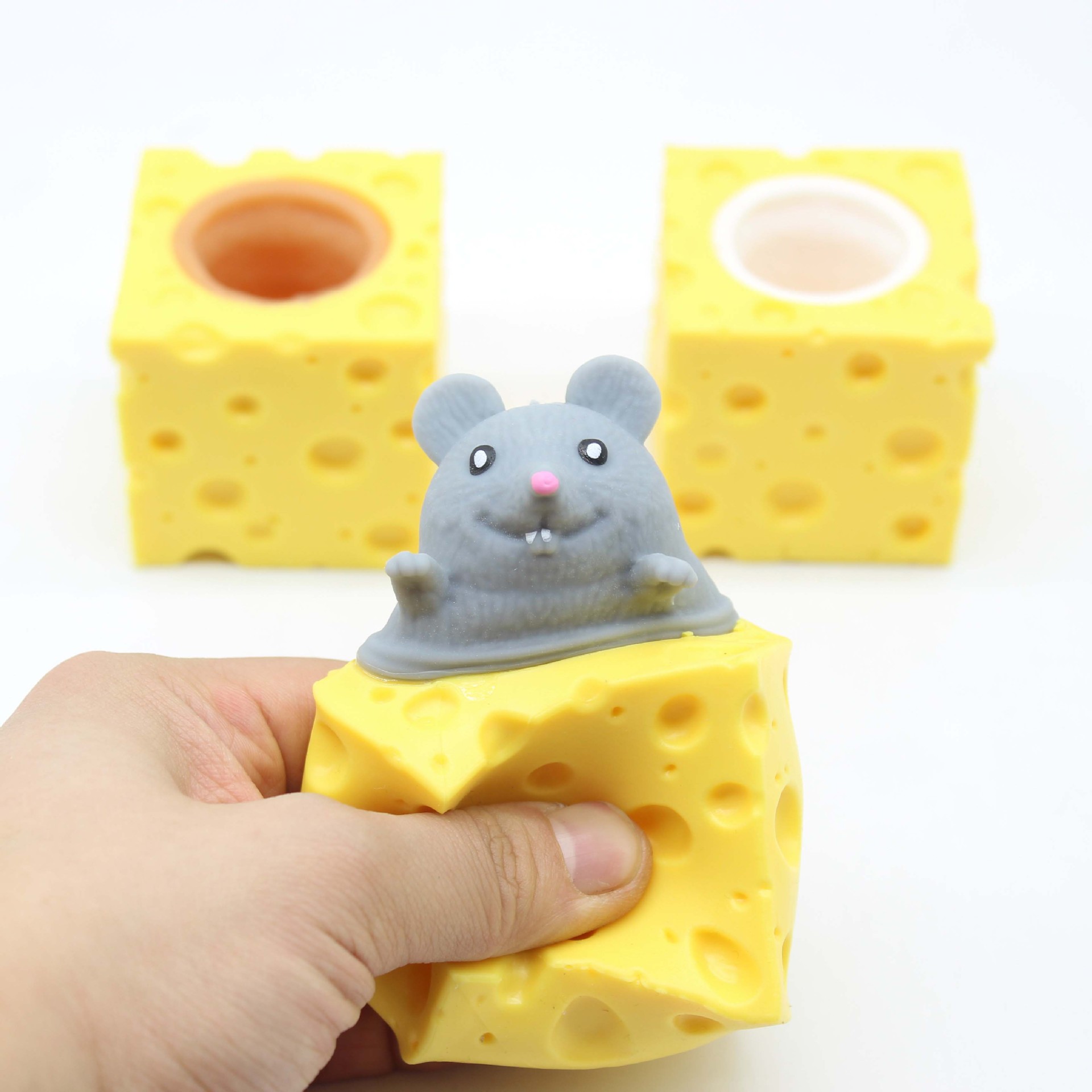 Đồ chơi Chuột bóp dẻo, Squishy Chuột phomat