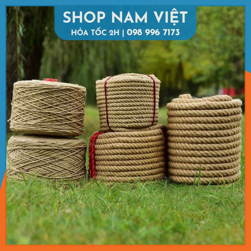 Dây thừng trang trí nhà cửa sợi gai tự nhiên