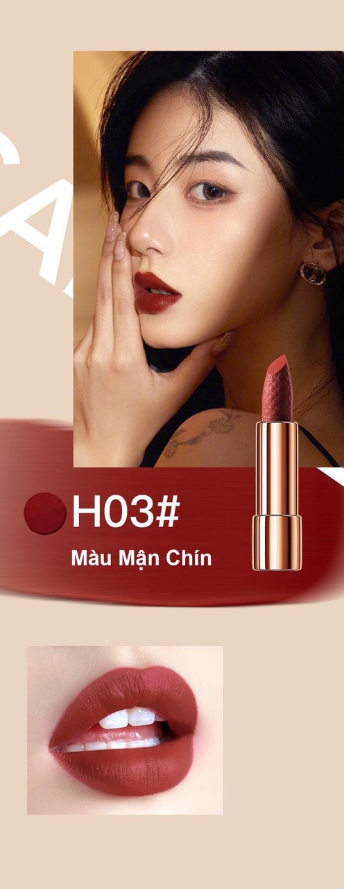 Set 4 cây son Hompar set fullbox + túi đựng son đeo chéo