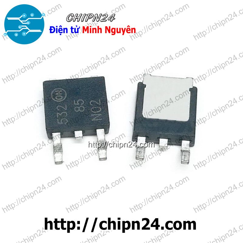 Mosfet dán 85n02 to-252 85a 20v kênh n