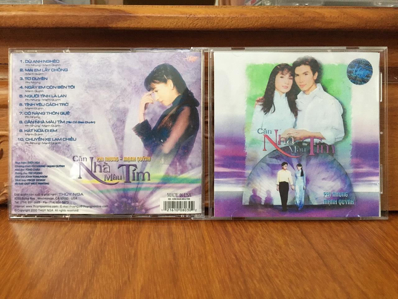 [MDCD] Bộ 5 CD Đĩa Nhạc Mạnh Quỳnh - Phi Nhung chọn lọc
