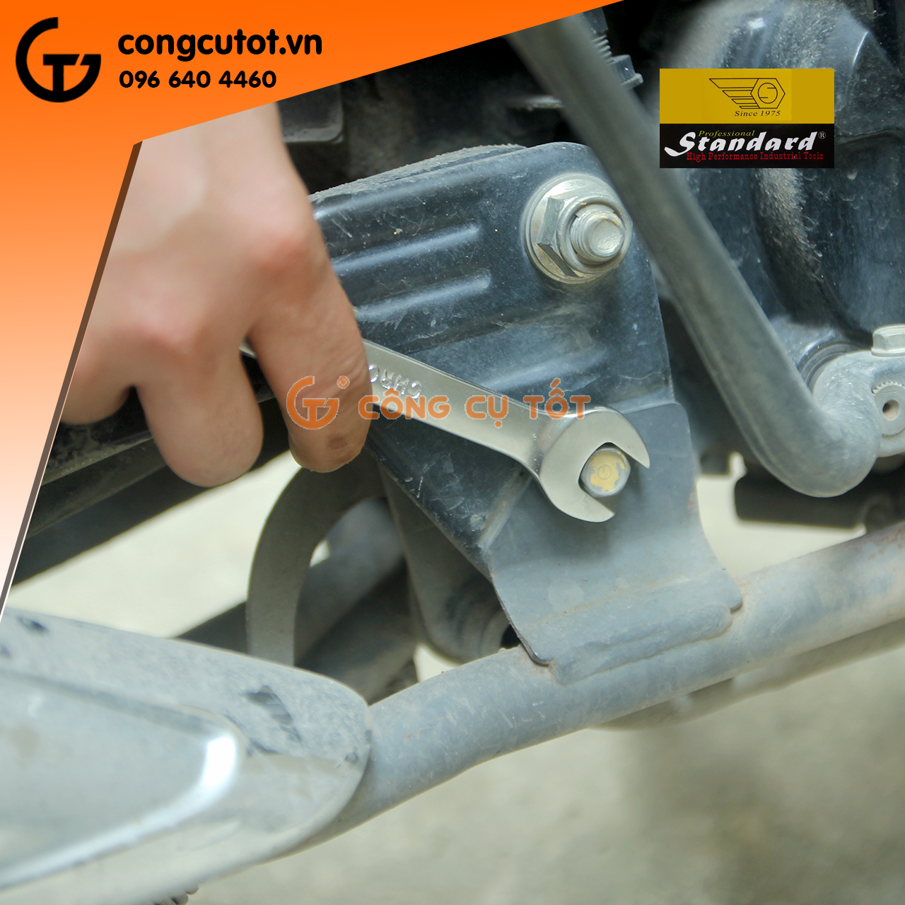 Cờ lê 2 đầu vòng miệng Standard 8-9mm