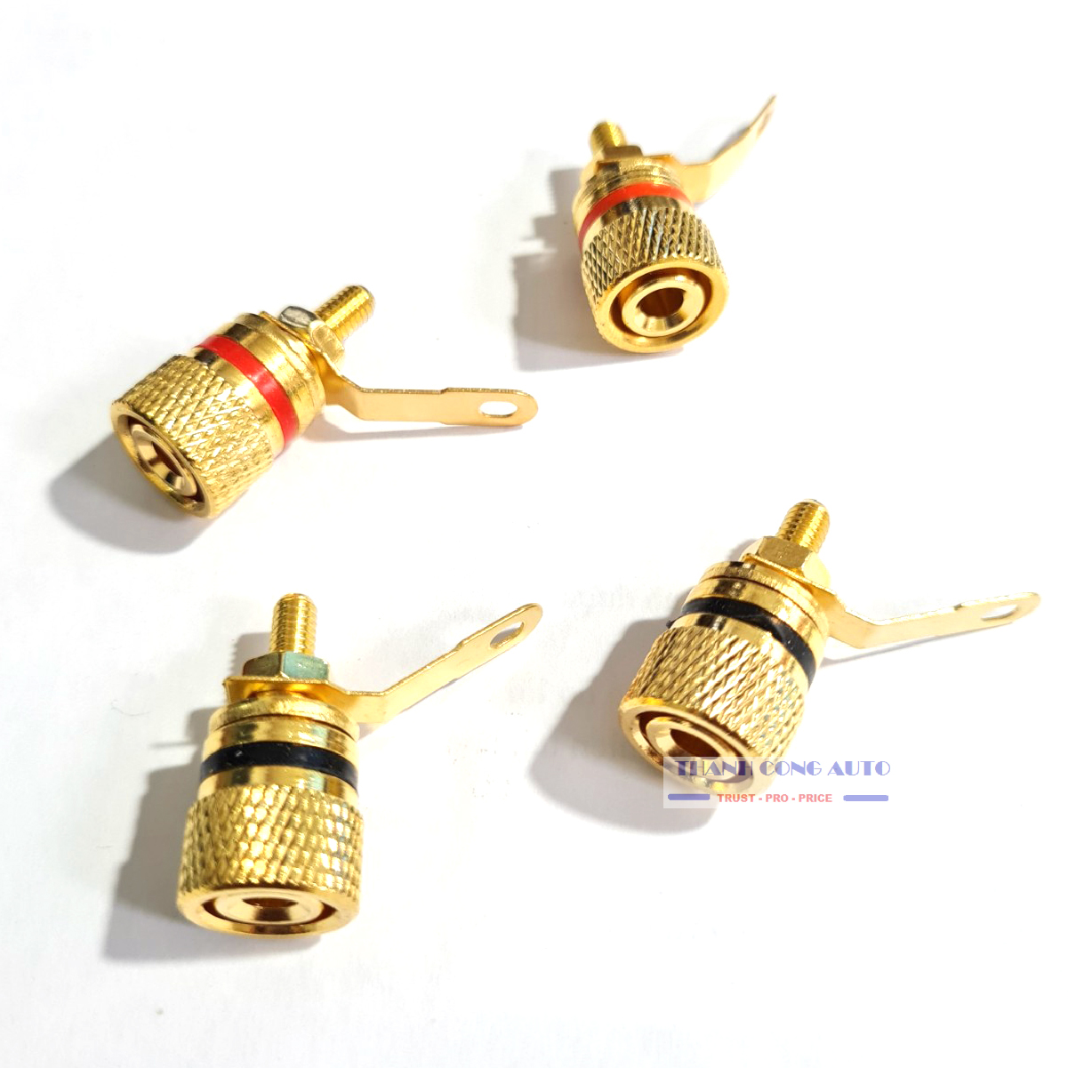 01 Cặp Jack cọc loa bằng đồng mạ vàng cao cấp