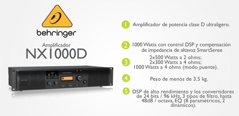 Bộ khuếch đại công suất loa Behringer NX1000