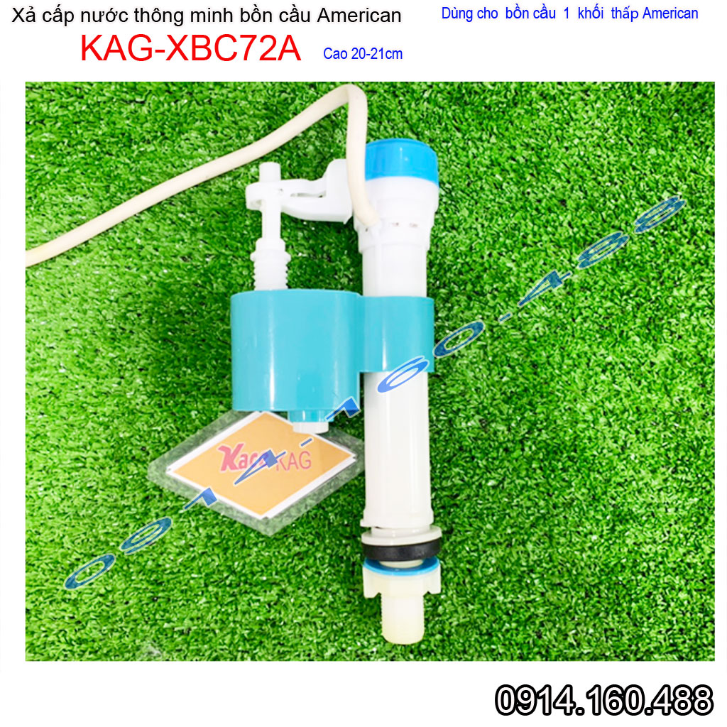 [HCM]Cụm phao cấp nước bồn cầu KAG-XBC72A cao 21cm, cột cấp nước cho xí bệt 1 khối thấp nhựa 100% lắp vừa 99% các loại