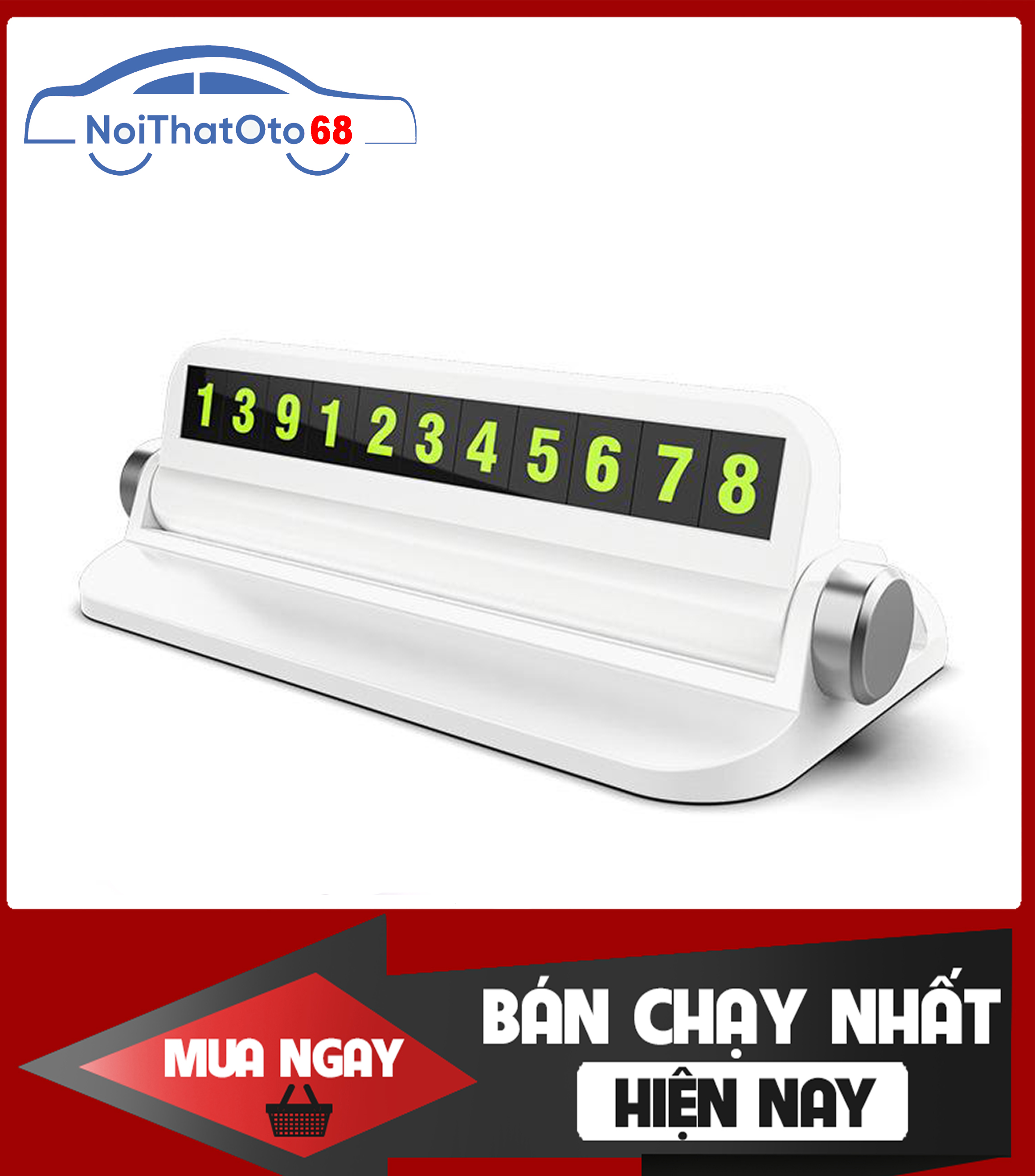 Bảng ghi số điện thoại có giá đỡ điện thoại trên xe ôtô, xe hơi.