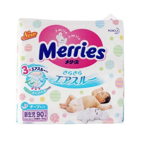 Bỉm/Tã DÁN Merries nội địa Nhật size Newborn 96/S88/M68/M58/L50/XL40/XXL28