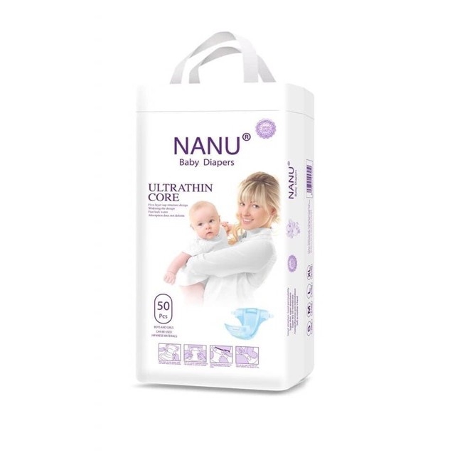Bỉm dán Nanu 1 bịch 50 miếng đủ size
