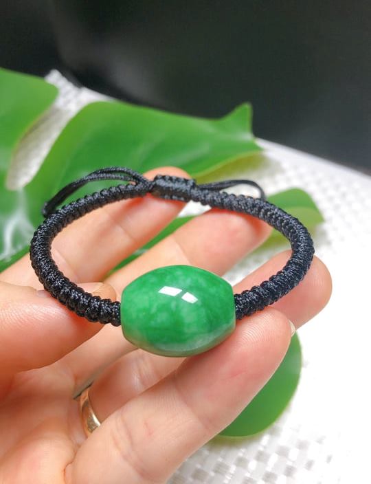 Vòng Tay Lu Thống Đá Ngọc Xanh