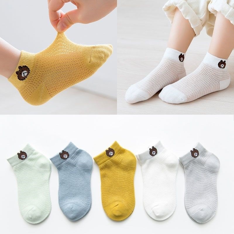 5 đôi tất lưới bé trai/ bé gái, tất lưới sơ sinh