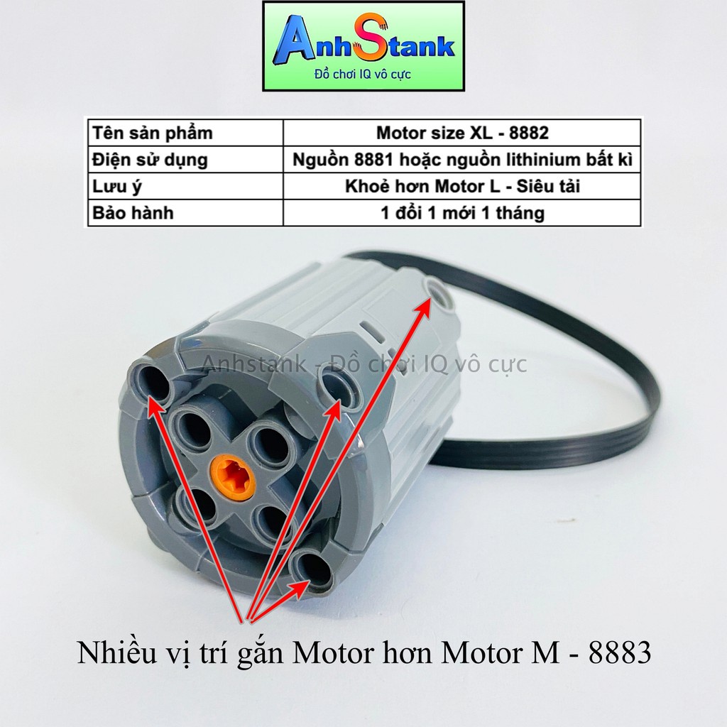 Motor đồ chơi Cỡ XL 8882 Tương Thích 9686-Technic-Education
