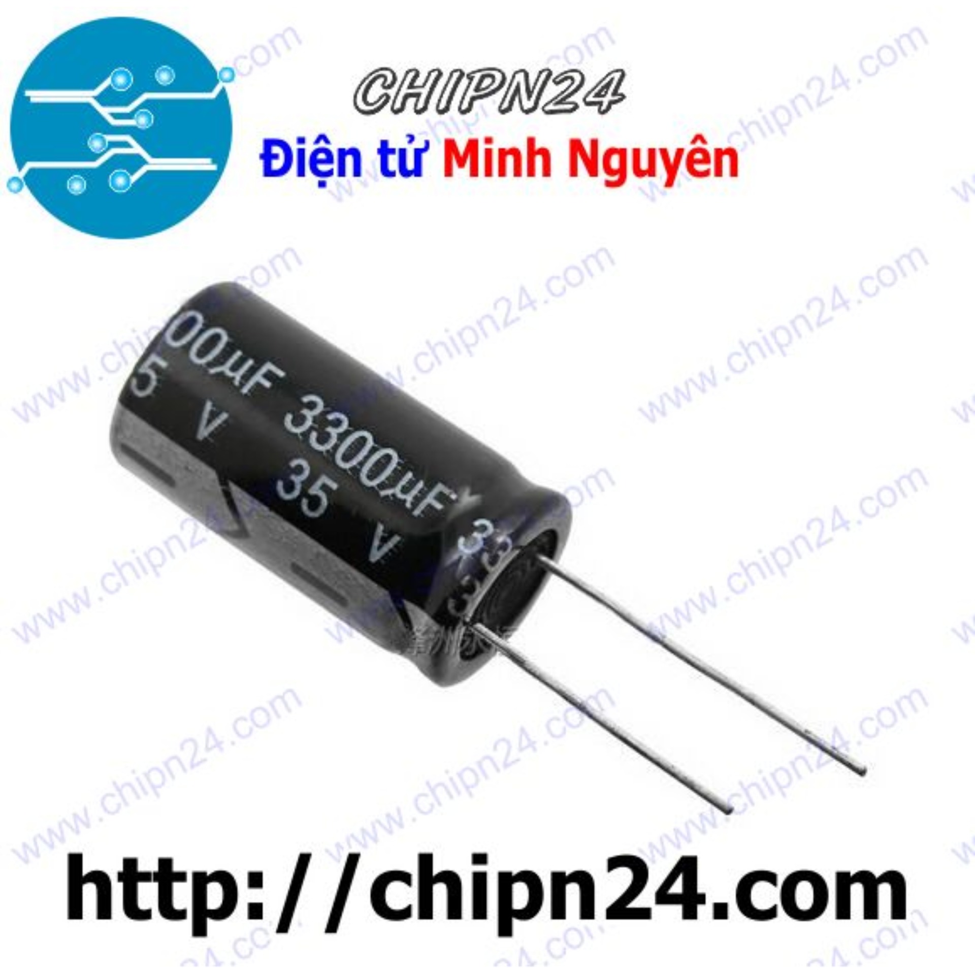 [2 con] (G38.3) Tụ hóa 3,300uF 35V (16x30mm) (3300uF 35V)