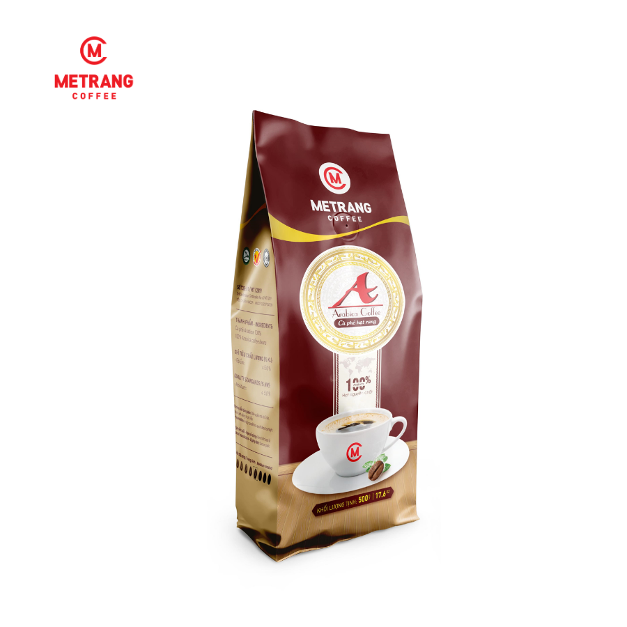 Cà phê Arabica - Mê Trang - túi hạt 500g - cà phê nguyên chất