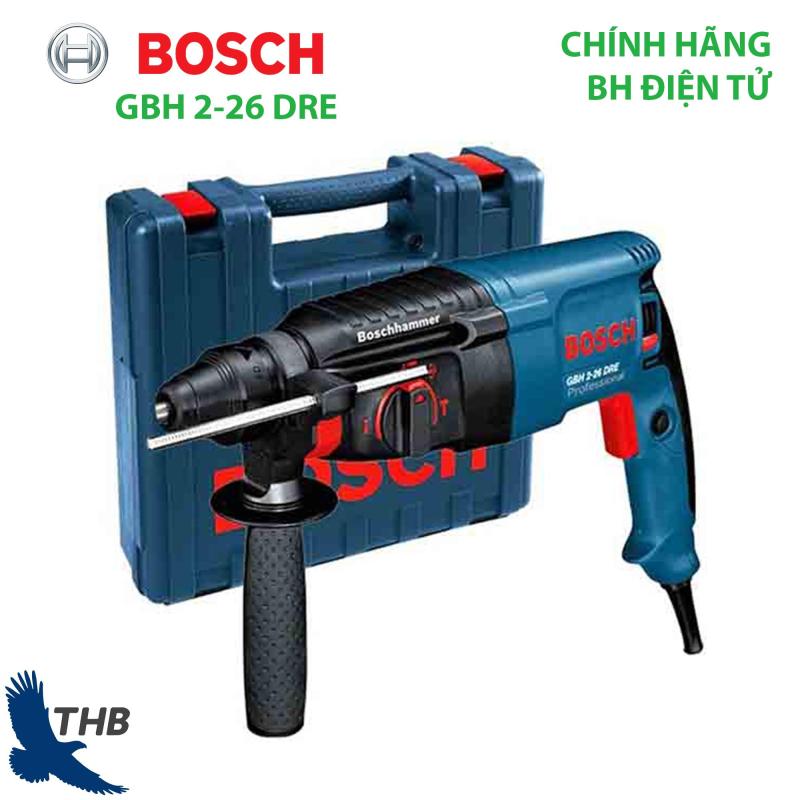 Máy khoan đục bê tông Máy khoan búa Bosch GBH 2-26 DRE Công suất 800W Bảo hành điện tử 12 tháng