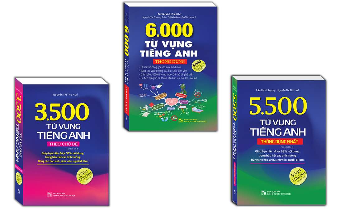 Sách - combo 3c - 3500 từ vựng tiếng anh theo chủ đề & 5500 từ vựng tiếng anh thông dụng & 6000 từ vựng tiếng anh