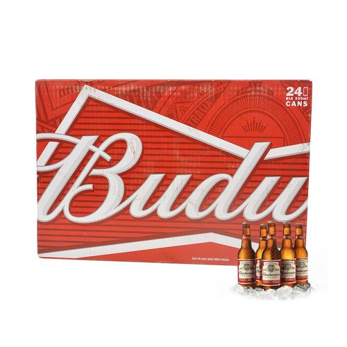 Bia Budweiser Lon 330Ml - Thùng 24 Lon