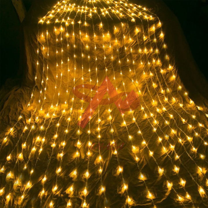 Đèn Rèm Buông LED Hiệu Ứng Thác Đổ, Mưa Rơi