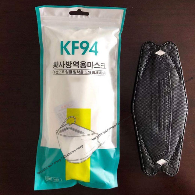Khẩu trang kf94 xuất khẩu hàn quốc, chống bụi mịn pm2.5