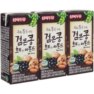 [[Frehip]Sữa óc chó hạnh nhân đậu đen Hàn Quốc thùng 24 hộp x 190ml thumbnail