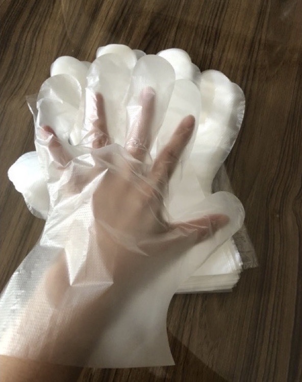 1kg găng tay nilon chất dai dày dặn (khoảng 630 cái)