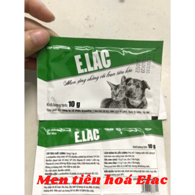Men tiêu hoá chó mèo Elac 10g