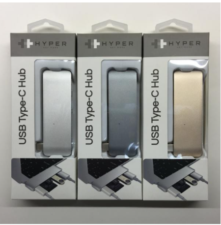 Cáp USB Type-C 5-in-1 Hub HyperDrive chính hãng USA