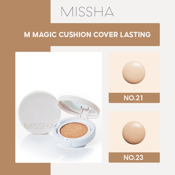 Phấn Nước Missha Magic Cushion Cover Lasting SPF50+/PA+++