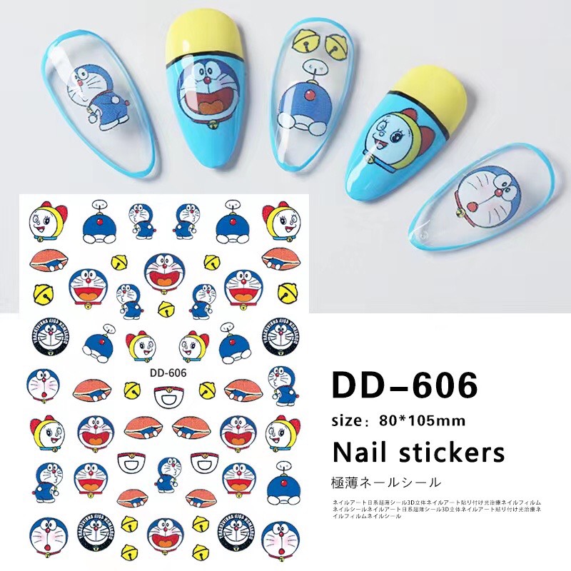 STICKER DÁN MÓNG DORAEMON