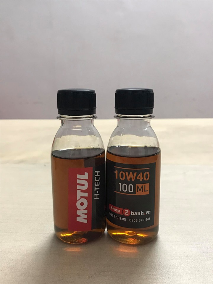 Nhớt motul h-tech 100 4t 10w40 chiết lẻ 100ml
