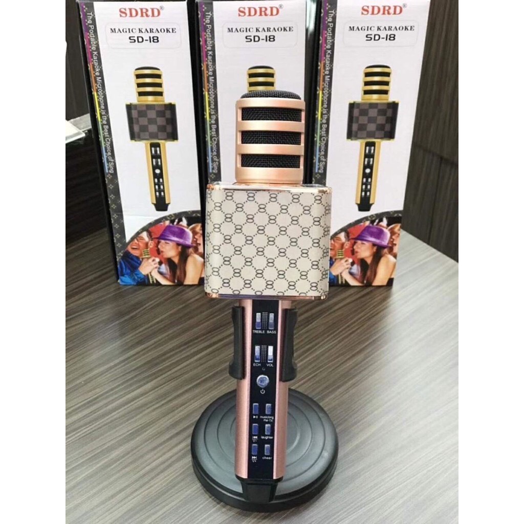 MICRO KARAOKE SD-18 ÂM THANH MẠNH MẼ