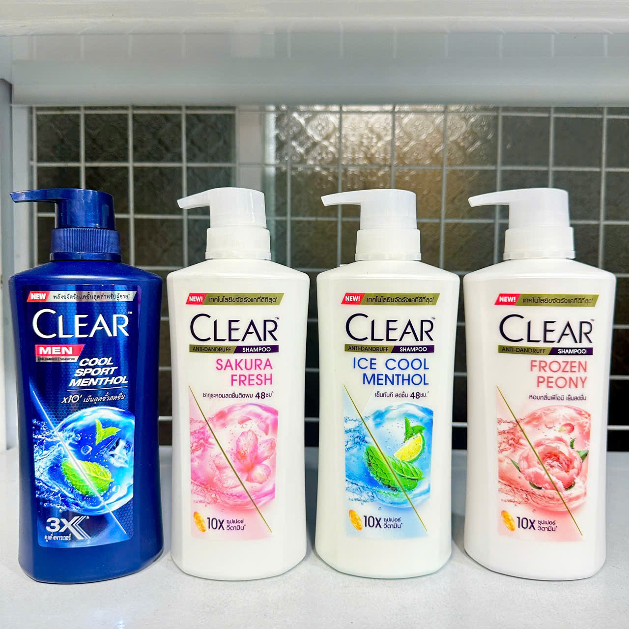 [Mẫu mới] Dầu gội Clear 450ml/435ml Thái Lan