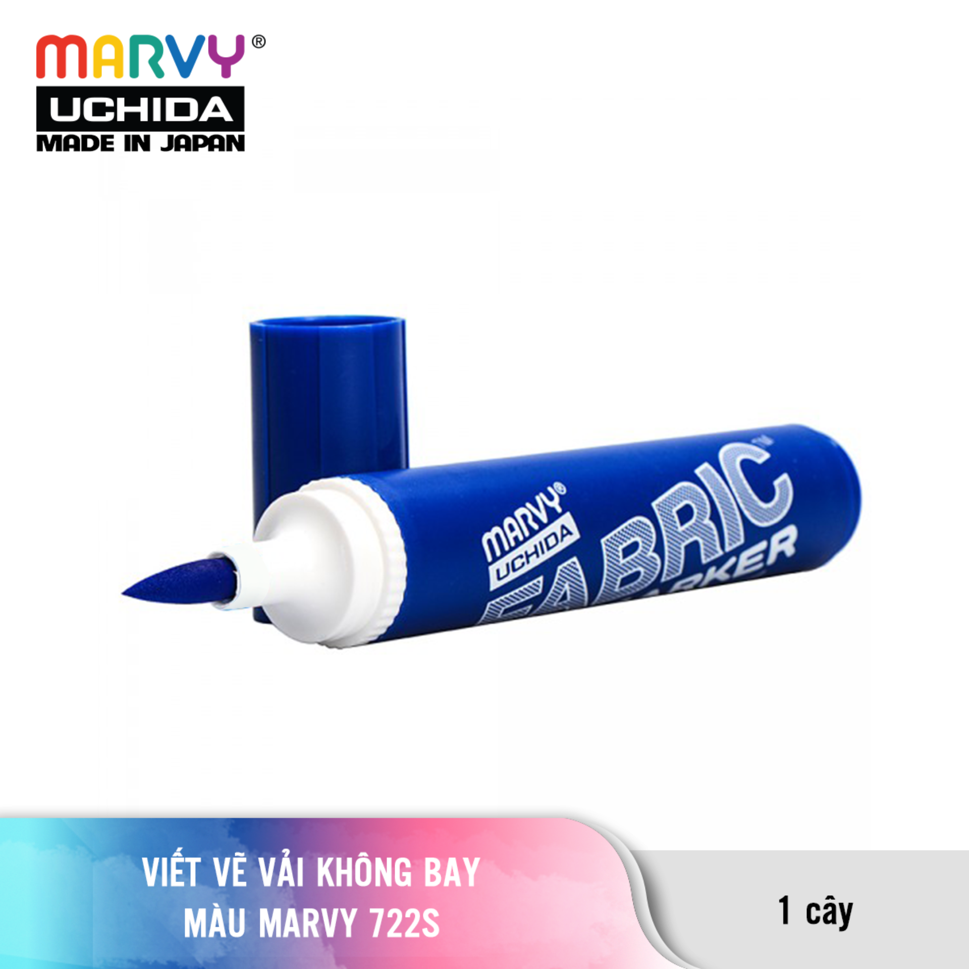 Viết Vẽ Vải Không Bay Màu Marvy 722S
