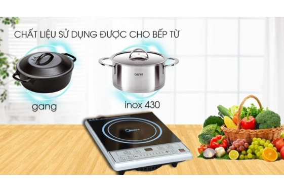 Bếp từ MIDEA MI-B2015DE 2000W ( tặng kèm nồi )