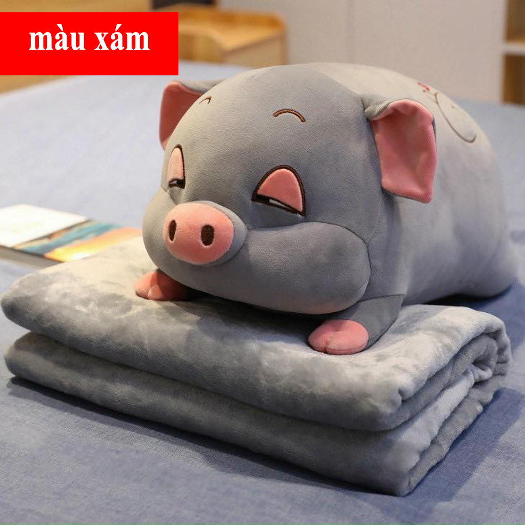 Heo Bông Kèm Chăn Mền Siêu Dễ Thương
