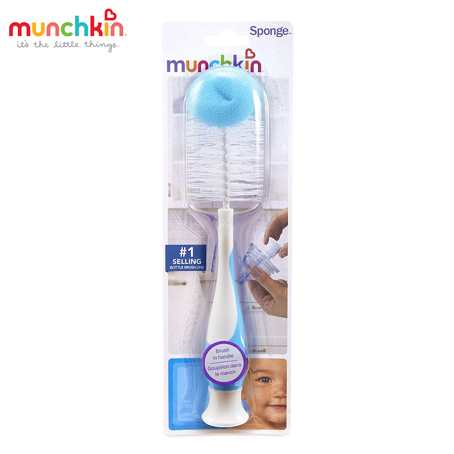 [HCM]Cọ bình sữa có mút Munchkin